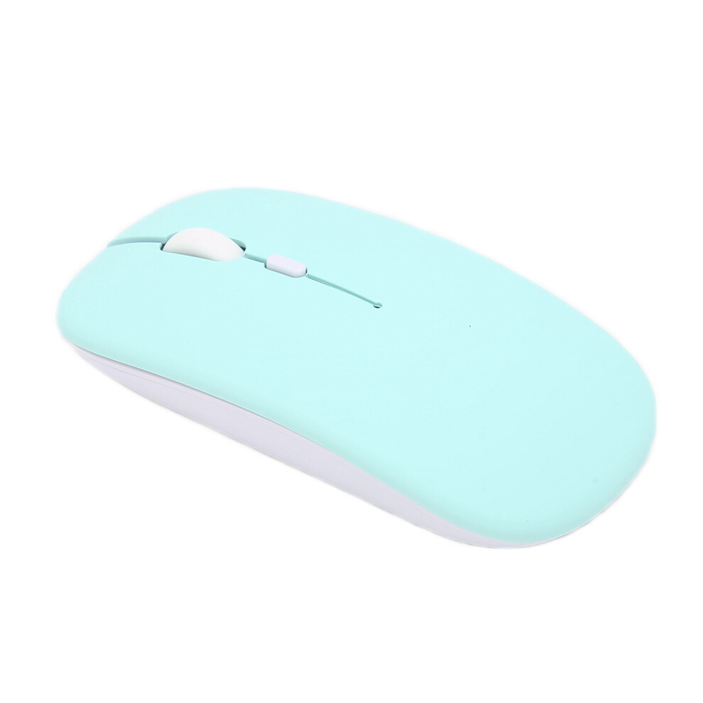Frosted Mini Cordless Mouse, 3 Speed Dpi, 10M Bt Range Blue 9381358242696