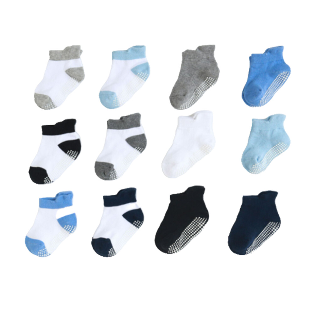 (pure mix color boy, 1416) 6 Pieces Kids Stockings Ankle Socks Good Craftsmanship with Dots-image-OPC-PMRRJKN-NEW
