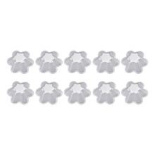 100 Pieces Flower Shaped Ice Cream Bowl Portable Single Use Dessert
