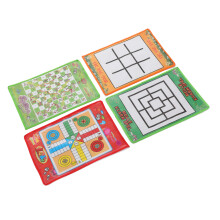 Compact 4-in-1 Game Set for Kids: Snakes Ladders Ludo & More