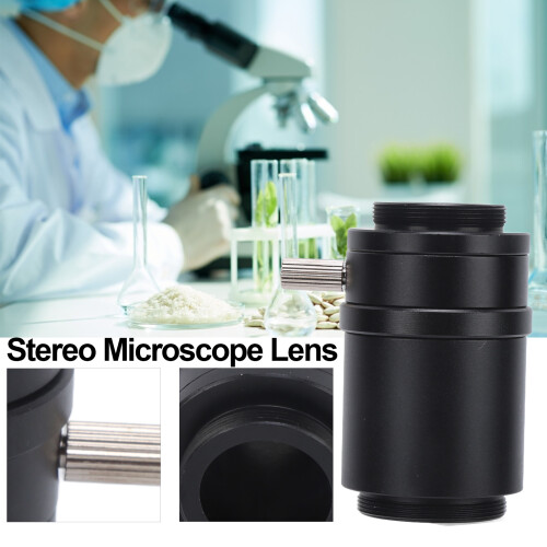 1X C Mount Microscope Camera Adapter for Trinocular Stereo【Alloy】 2