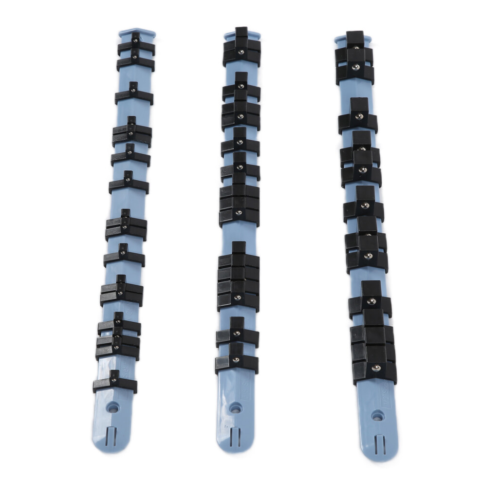 3Pcs Abs Socket Storage Rack - 1/4 3/8 1/2 Inch Organization Tool 4621358246641