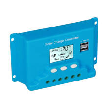 ContrÎleur de charge solaire 10 A avec écran LCD USB 5V/3A ABS