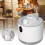 500ml USB Car Humidifier with Night Light, White, 5V 7