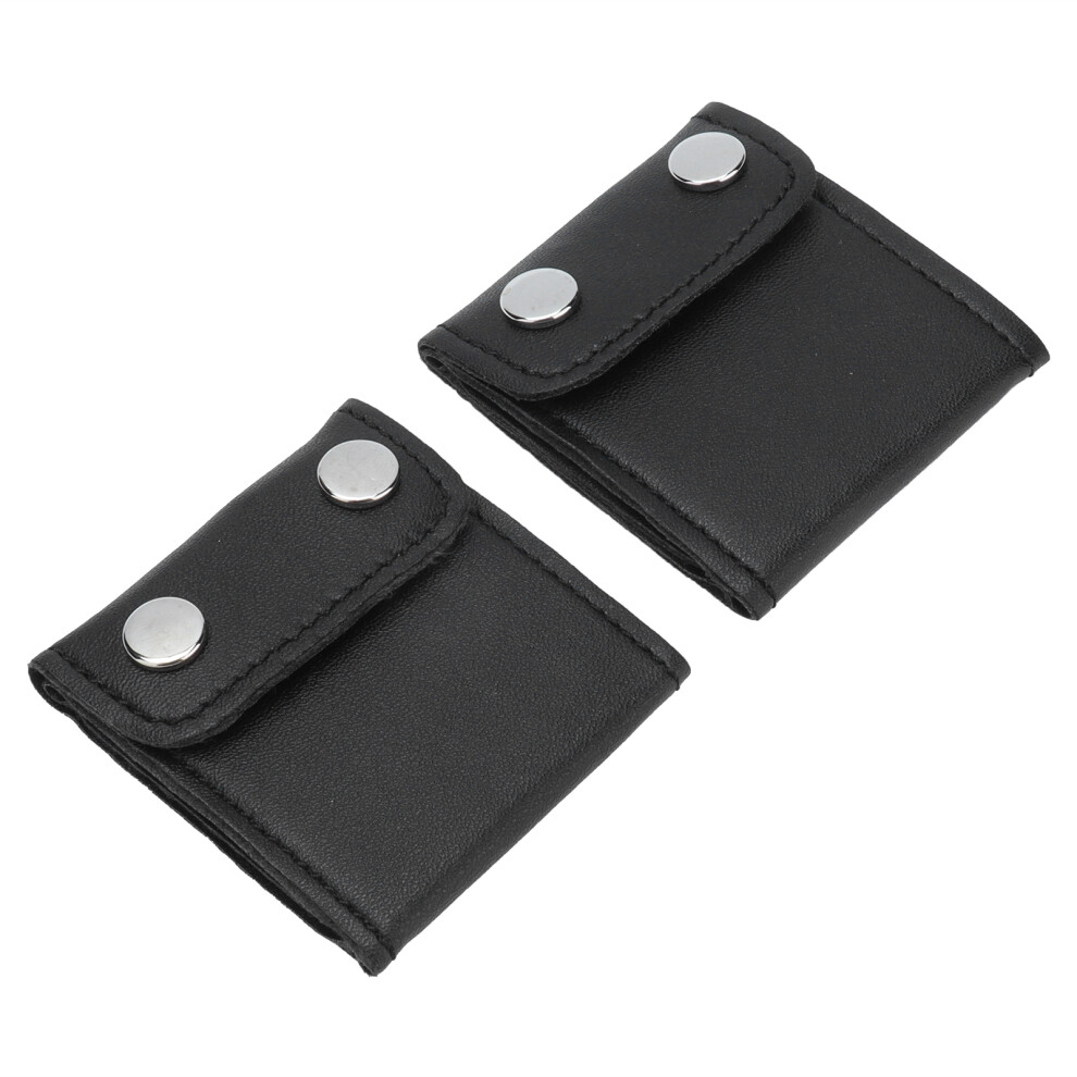 Set Of 2 Car Seatbelt Adjusters - Universal Fit Safety Retainers Black 9371358248170