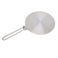 Edelstahl-Temperaturverteilerplatte für Induktionsherde, Durchmesser 20 cm