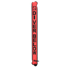 (Fluorescent Red) Marker Buoy Scuba Diving with Rotatable Hook SMB Floating Accessories