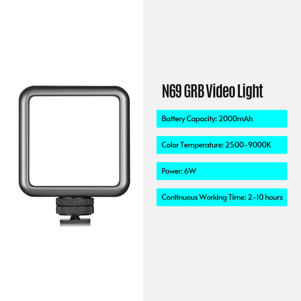 Andoer N69 Rgb Led Video 60Pcs Lamp Beads, 2500K-9000K, Compact 104G Light 8791358250644