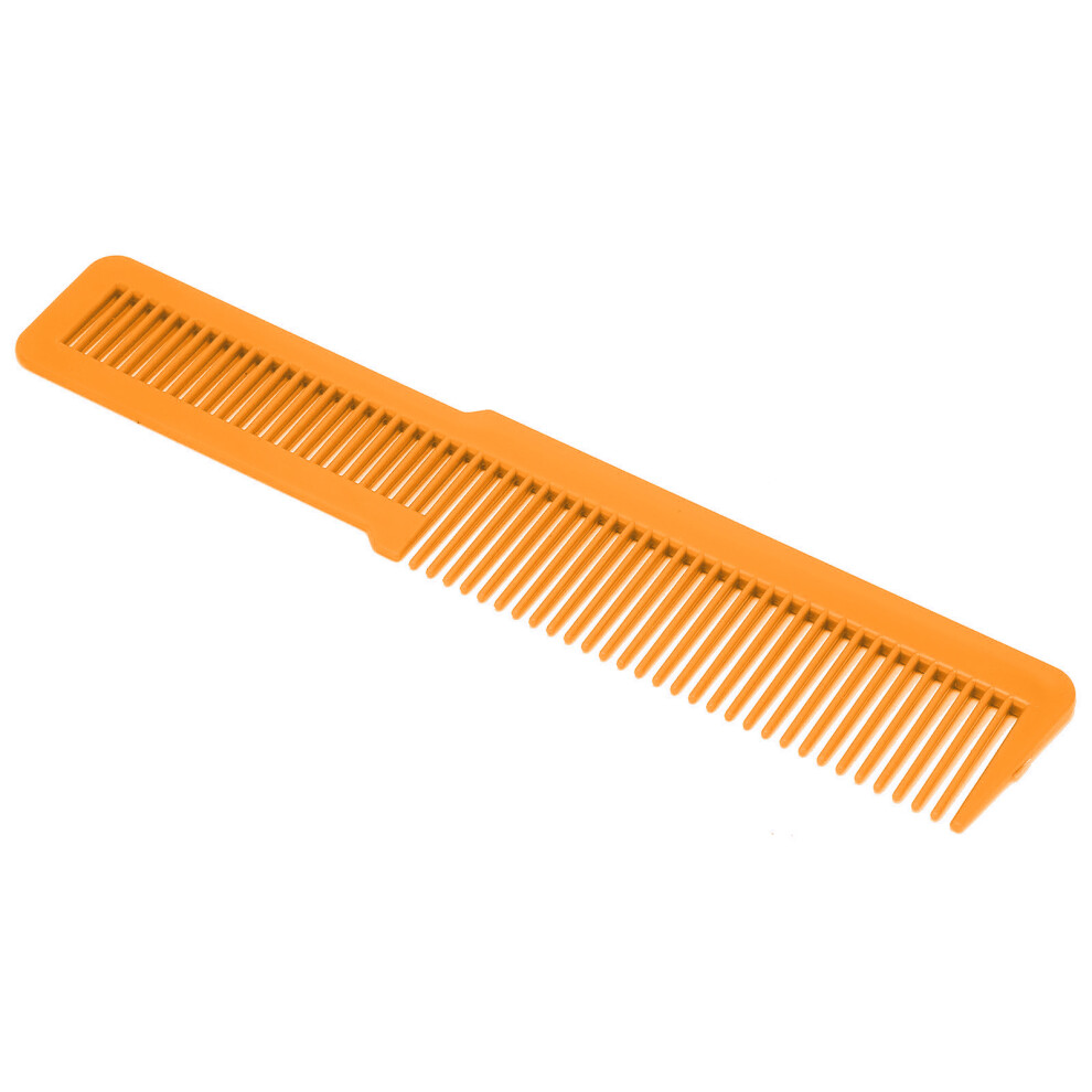 Professional Orange Plastic Pocket Comb for All Hair Types, 20.4cm