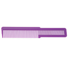 Peigne de poche violet à dents fines et larges, 20,4 cm de long