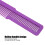 Pettine da tasca professionale viola, lungo 20,4 cm 4