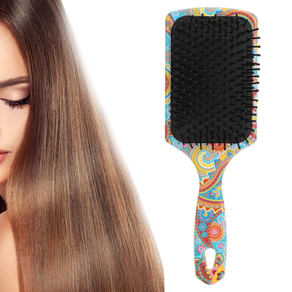 Printed Nylon Teeth Hairbrush, Portable Detangler, 24.5x8.2cm