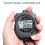 Sports Timer 2Row Digital Waterproof LED Display, Multi-Function Stopwatch 4