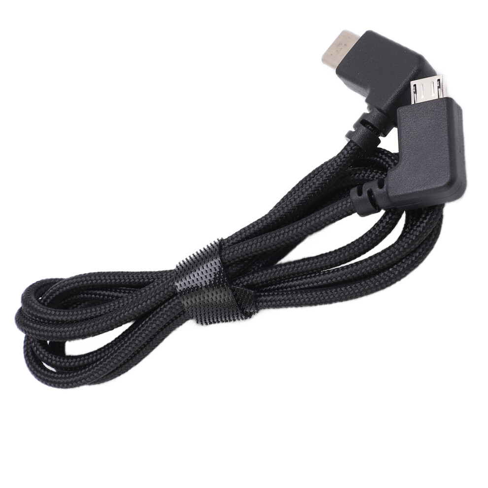 Durable 1M Nylon Power Cable For Fpv Goggles, Lightweight Black 3491358251379