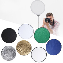 7-in-1 80 cm tragbarer Fotografie-Reflektor mit Tragetasche