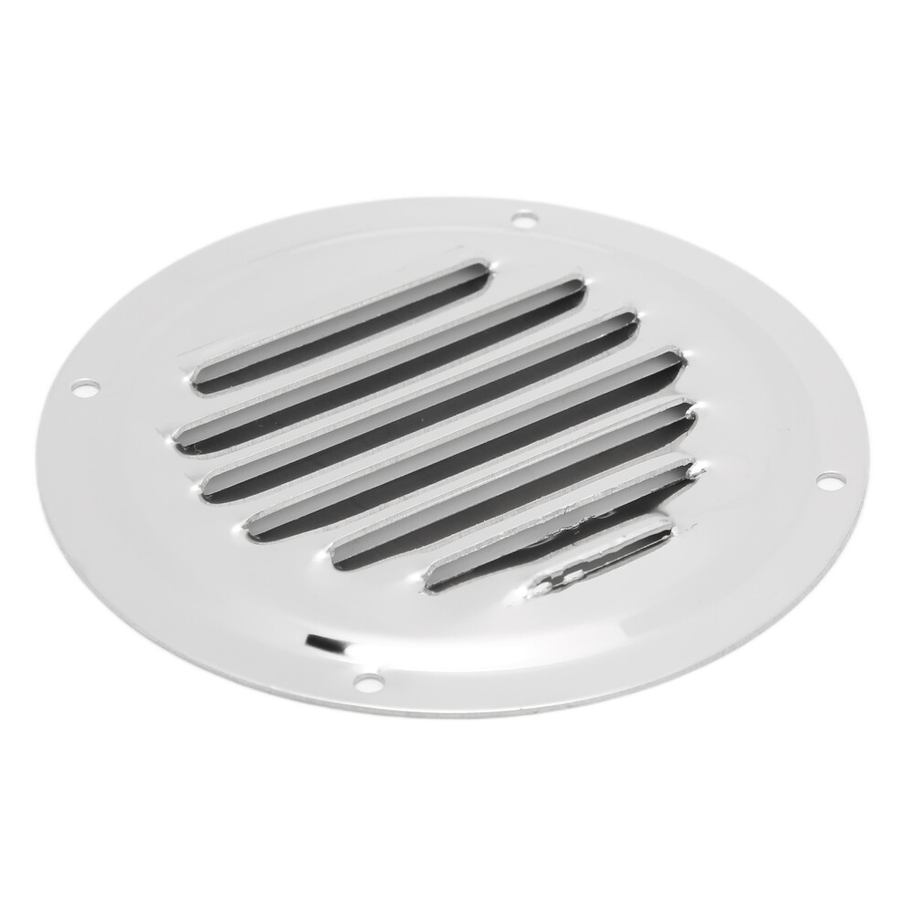 Caravan & Yacht Stainless Steel Wall Vent 5In (12Mm) Round Louver Outlet 4981358253392