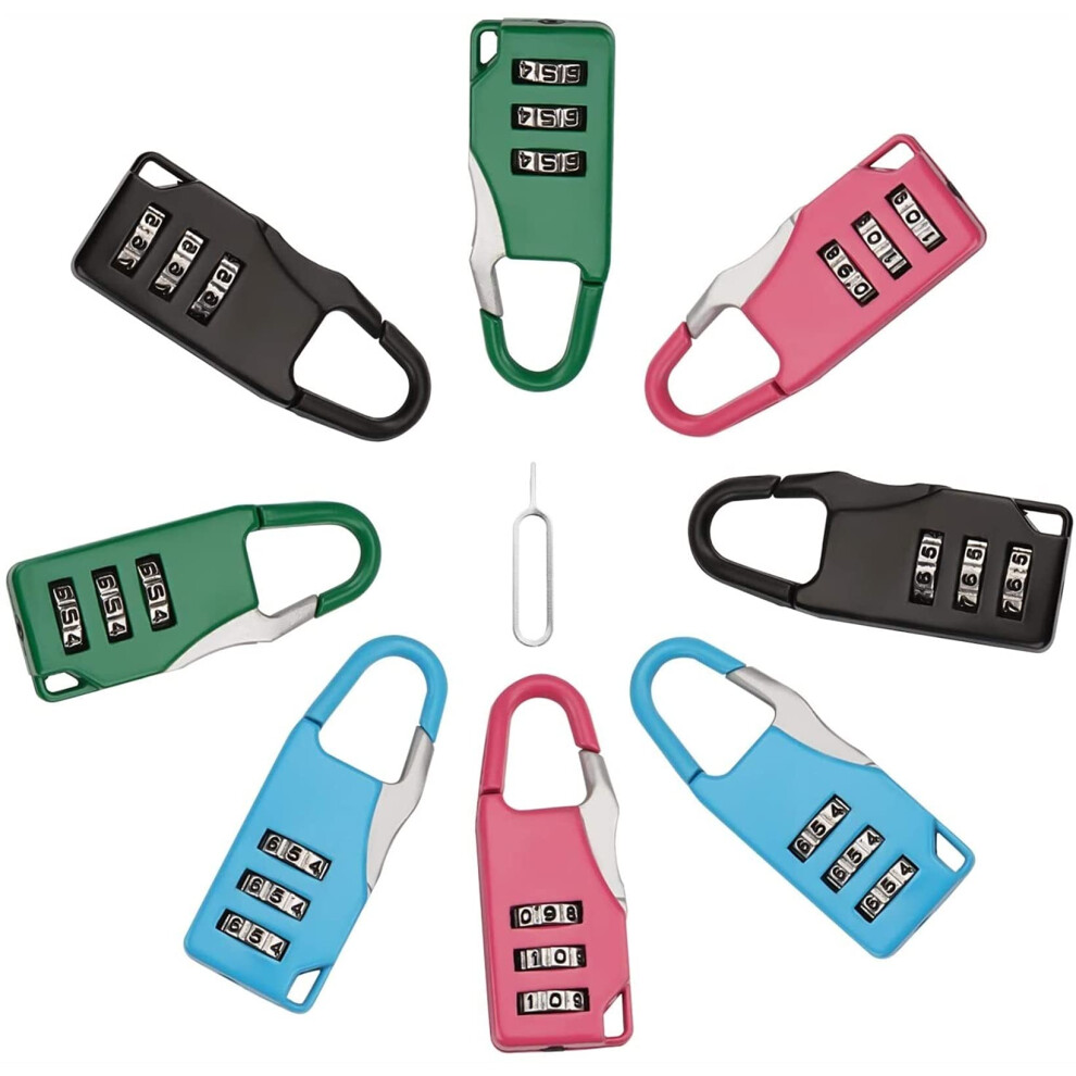Combination Padlock 8-Pack Code Lock Security Padlocks For School Locker Gym Outdoor Shed Hasp Cabinet Gate 9067246545796