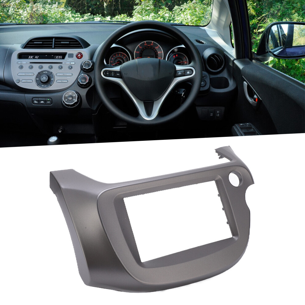 2 Din Abs Center Console Cd Trim Panel Cover For Fit Jazz 2008-2013 7901358253908