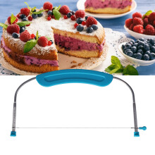 Precision Cake Leveler with Handle & Scale - Stainless Steel Wire Cutter