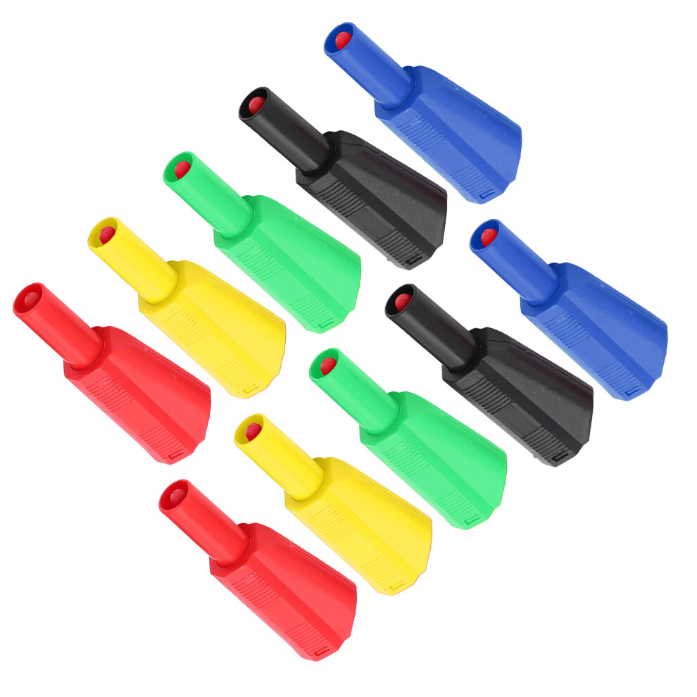 2Pack U29 4Mm Insulation Banana Plugs For Testing - Red Black Yellow Green Blue 4901358255110