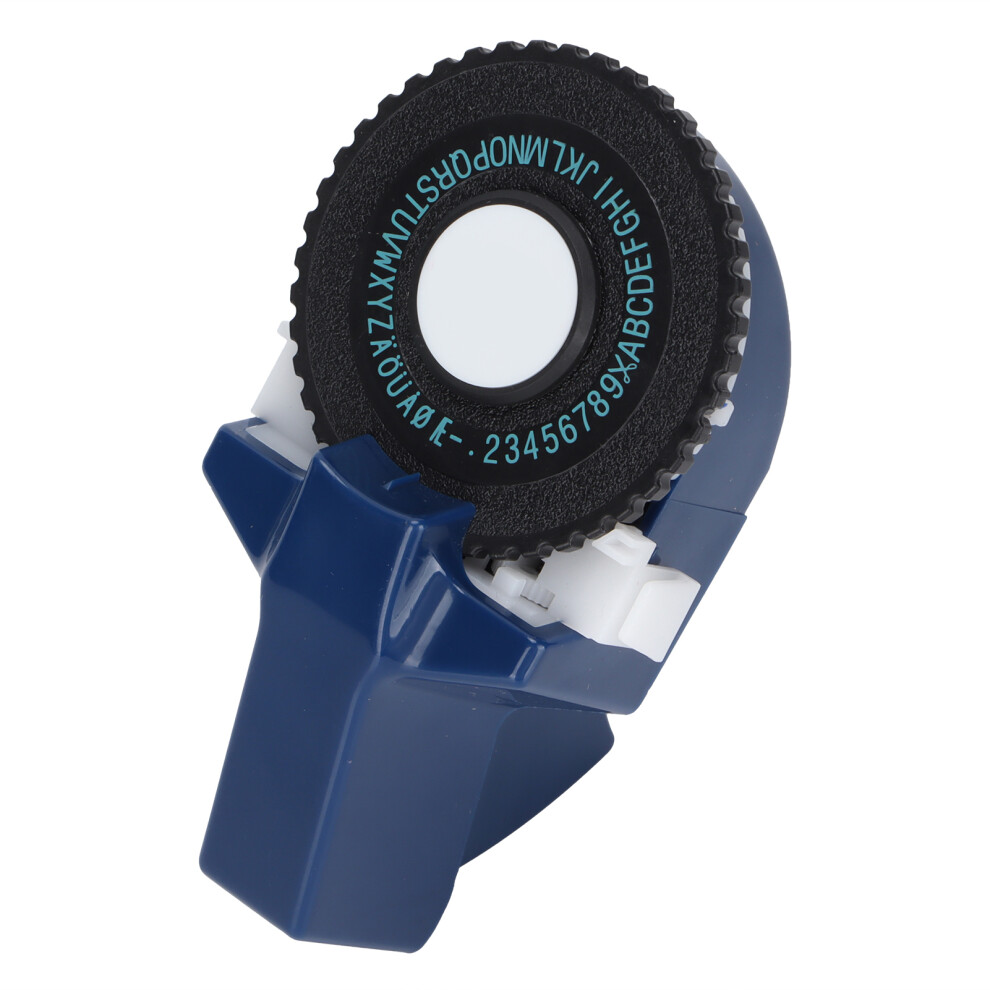 Wearproof Waterproof Embossing Label Maker, 9Mm Tape, Blue/Black 4931358256008