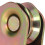 2 STÜCKE V-Nut-Radscheibe 38 mm Verzinkte 13