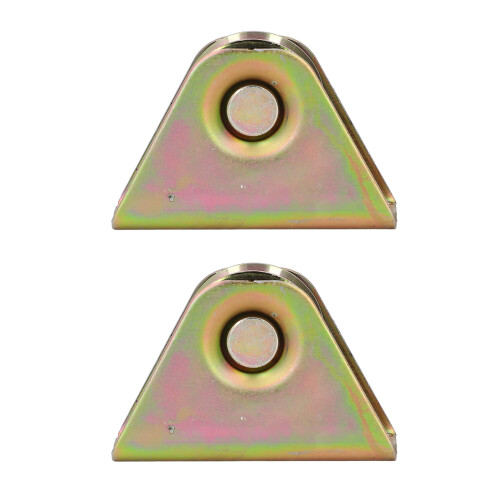 2 STÜCKE V-Nut-Radscheibe 38 mm Verzinkte 2