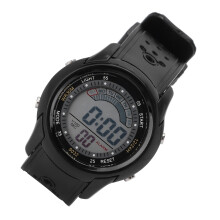 Digital Sports Watch Waterproof Stopwatch Alarm Black Plastic, LR1130H
