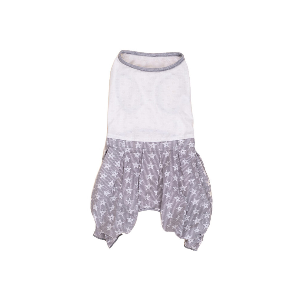 (Gray Stars, XXL) Dog Romper Pet Costume Daily Use Open Design Pets Pants Puppy Clothing-image-OPC-PMRSR57-NEW