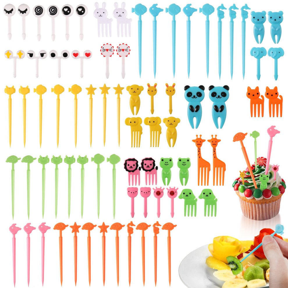 76pcs Eco-friendly Cartoon Food Toothpick Easy To Clean And Stylish-image-OPC-PMRSRTY-NEW