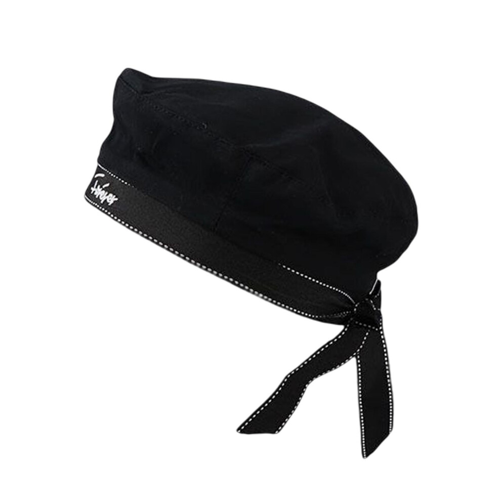 (Black, 56cm58cm) Sailor Hat Knitted Mesh Beret Hat Navy Mariner Cap Costume-image-OPC-PMRSSXH-NEW