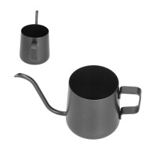 Bouilloire Ă bec en col de cygne Ă oreille pendante 250mL noir 6.5in