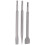 3Pcs Chisel Set for Electric Hammer Drill - Carbon Steel Round Handle 14