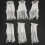 6pcs White Nylon Billiard Pockets, 7.2cm Web Diameter 13