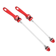 Bicycle Rear Hub Skewer Aluminum Alloy 100mm 135mm Quick Release Red Bike Part