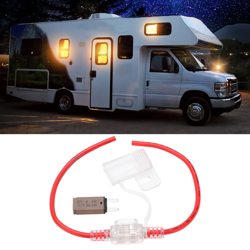 Transparent Waterproof 12Awg Fuse Holder For Cars Rvs Yachts 32V 3181358264614