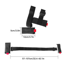Sangle porte-bâtons de ski 57-107 cm noir rouge bleu