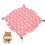 Hamac à double couche rose cartoon pour petits animaux 15