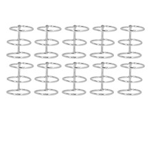 10 Stück 3-Ring-Metall-Loseblattbinder, Buchringe