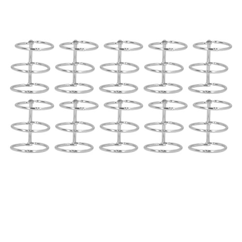 10 Stück 3-Ring-Metall-Loseblattbinder, Buchringe