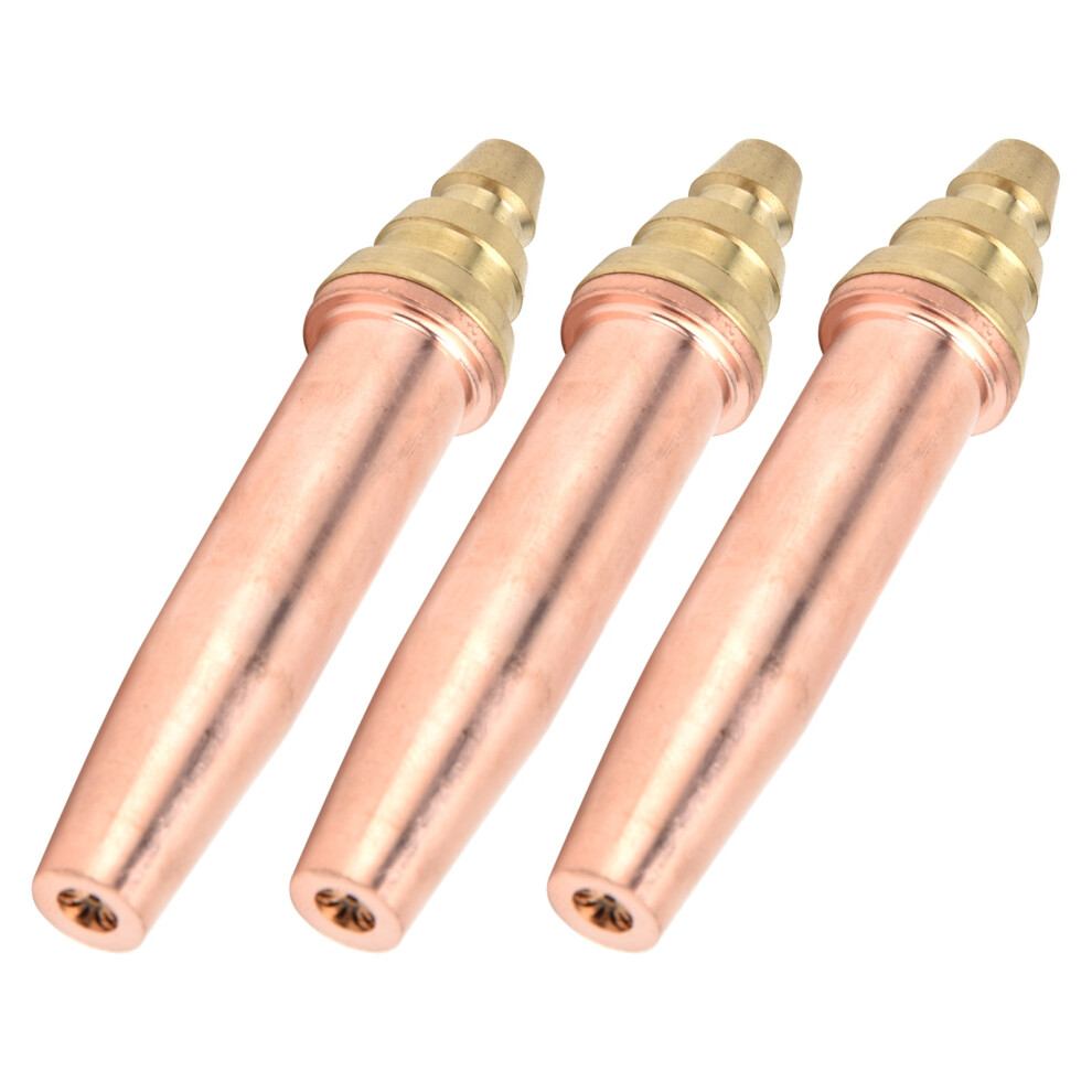 3Pcs Propane Gas Tips Nozzle Set For Flame Cutting 0.9Mm 1.2Mm 1.5Mm Isobaric 7611358268337