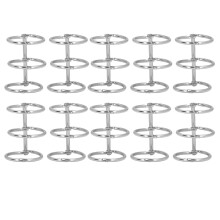 10 Stück 3-Ring-Metall-Loseblattbinder, Buchringe
