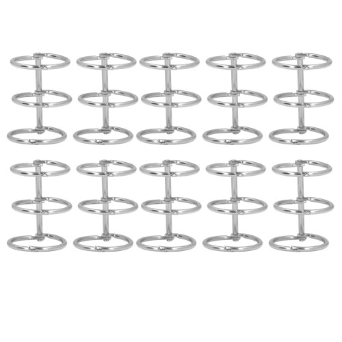 10 Stück 3-Ring-Metall-Loseblattbinder, Buchringe