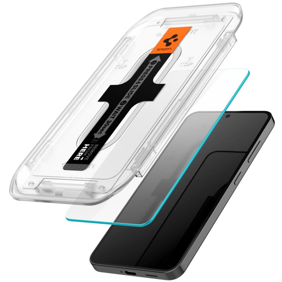 Spigen Samsung Galaxy S25 / S24 Glas.tr Ez Fit Hd Screen Protector, 2-Pack 8809971223430