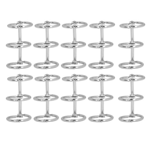 10 Stück 3-Ring-Metall-Loseblattbinder, Buchringe