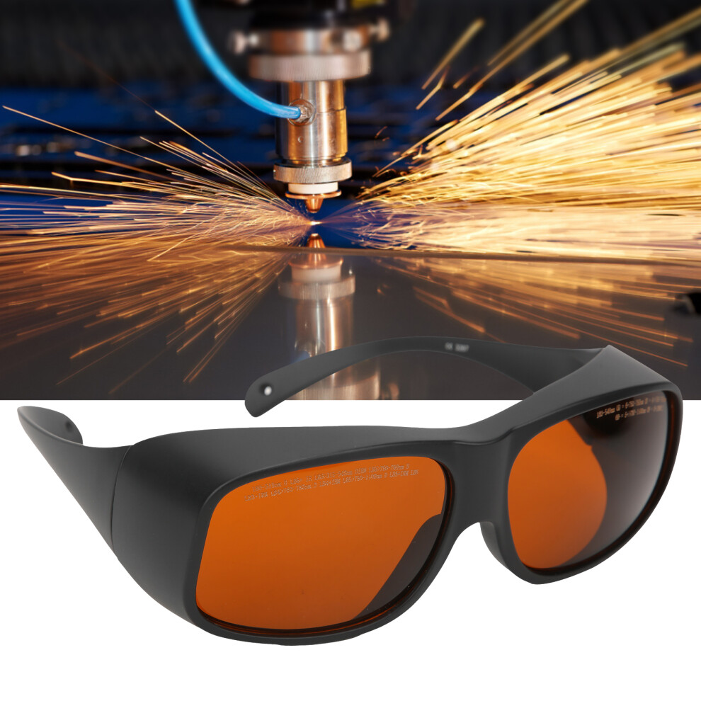 Safety Laser Glasses 532Nm 1064Nm Wavelength Protective Goggles Wearproof Black 8491358268877