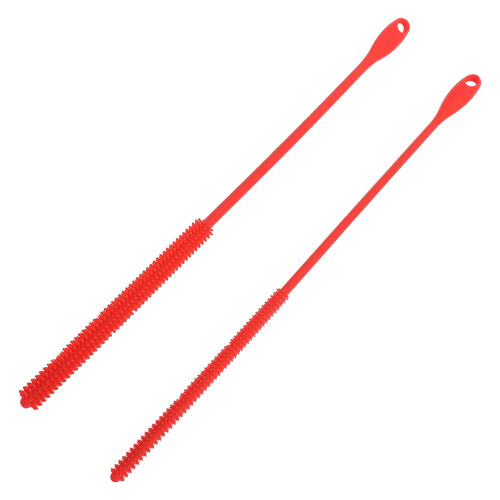 2 Stück Strohhalm-Reinigungsbürste, Silikon, 2