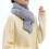 Adjustable Heated Scarf Imitation Fur Grey Washable 3 Modes 16