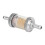 Motorrad-Kraftstofffilter 6 mm ABS Benzin-Schmutzfilter Silber 1