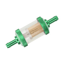 Motorcycle Fuel Filter ABS Heat Resistance 6mm Green for Gasoline Purity